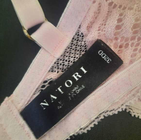 Natori 32DD Pink Feathers Plunge T-Shirt Bra 730023 - Picture 4 of 4